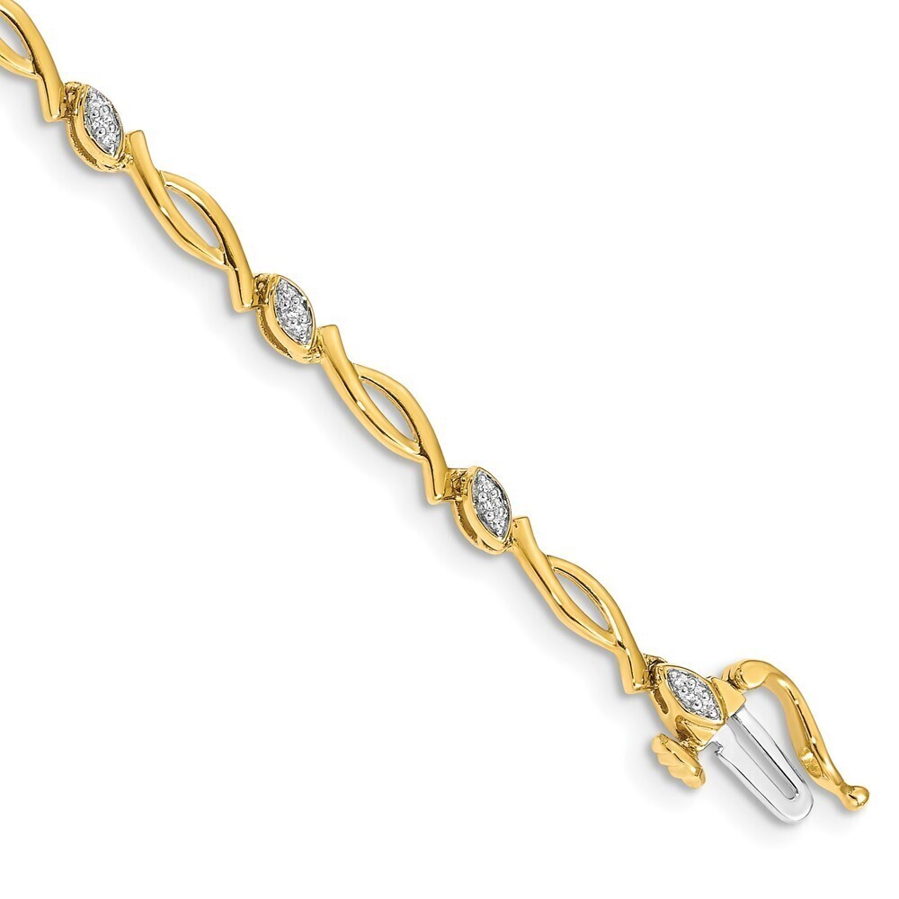 Kazi Luxury 14k Diamond Bracelet
